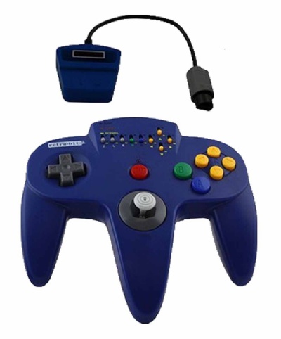 N64 Controller: Retro-Bit Wireless Controller (Blue) - N64