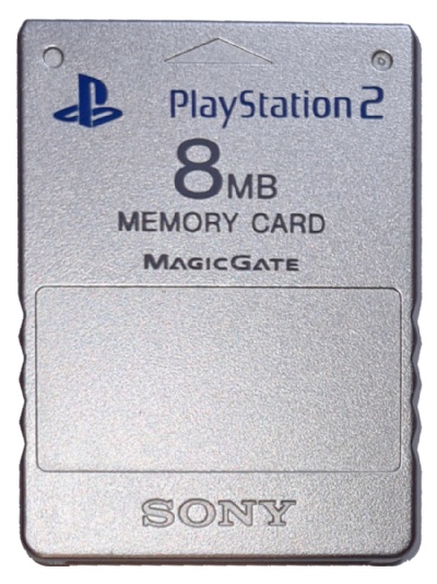 PS2 Official Memory Card (Silver) (SCPH-10020) - Playstation 2