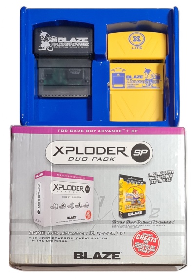 Game Boy Advance Blaze Xploder Advance SP Cheat Cartridge Duo Pack (Boxed) - Game Boy Advance
