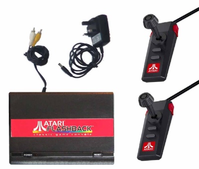 Atari 2600 Console + 2 Controllers (Flashback 1) - Atari 2600