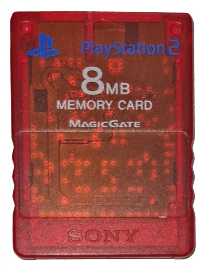 PS2 Official Memory Card (Red) (SCPH-10020) - Playstation 2