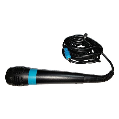PS2 Microphone: Official Wired Singstar Blue - Playstation 2