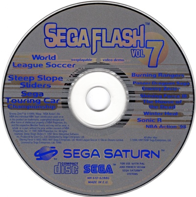 Saturn Demo Disc - Sega Flash Vol. 7 - Saturn