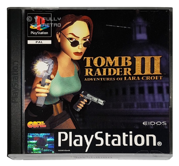 TOMB RAIDER III: ADVENTURES OF LARA CROFT (PS1 Game) 3 Playstation