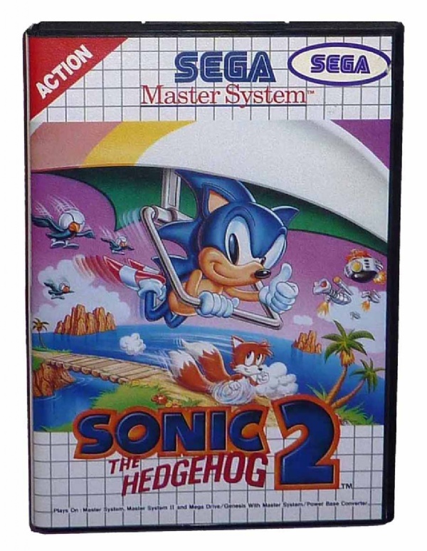 Manual de Master System do jogo Sonic The Hedghog da S