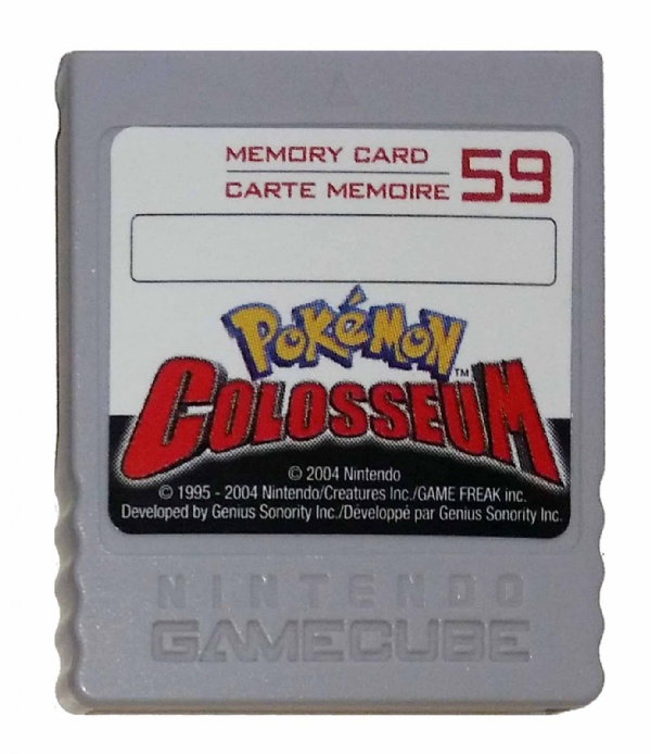 Carte mémoire officielle Gamecube Pokémon colosseum occasion - Retro Game  Place