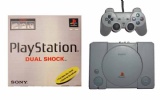 PS1 Console + 1 Dual Shock Controller (Original Playstation Model) (Boxed)