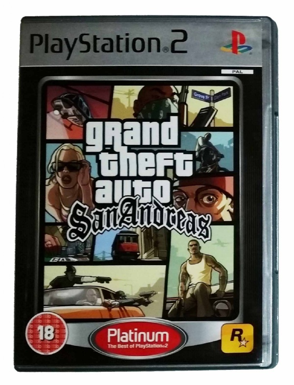 Grand Theft Auto San Andreas PS2 Platinum no manual