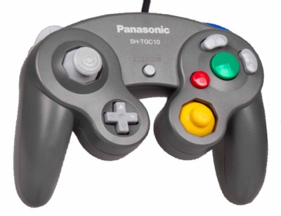 Gamecube Official Controller (Panasonic Q SH-TGC10 Grey) - Gamecube