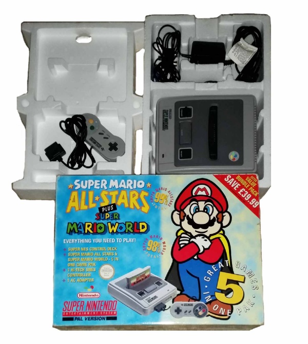 Buy SNES Console 1 Controller Boxed Super Mario All Stars