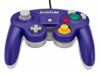 Gamecube Official Controller (Indigo / Clear) - Gamecube