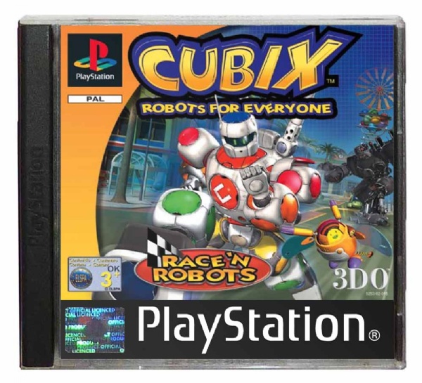 Complete Cubix: Robots for Everyone Race /'N Robots tested Sony PlayStation 1, 2000 Vintage Video Game