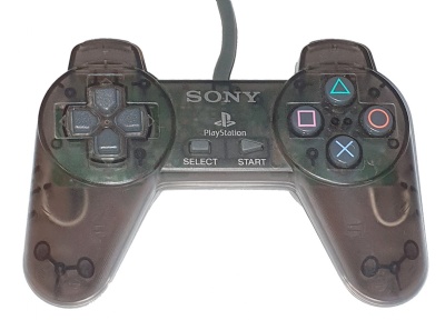 PS1 Official Original Controller (SCPH-1080) (Clear Black) - Playstation