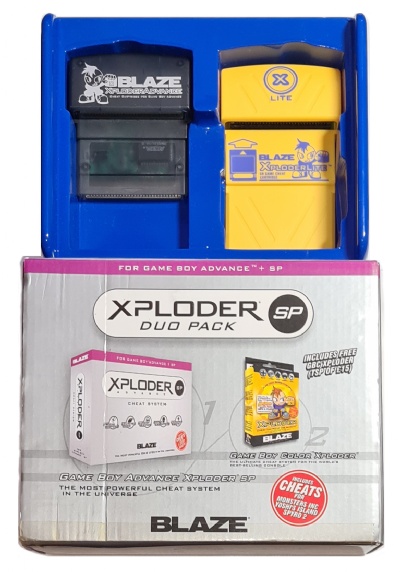 Game Boy Advance Blaze Xploder Advance SP Cheat Cartridge Duo Pack (Boxed) - Game Boy Advance