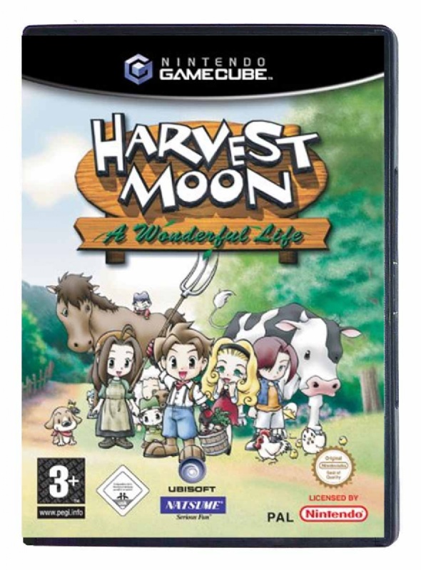 HARVEST MOON A Wonderful Life + MANUAL - Nintendo Gamecube CIB Black Label  Game