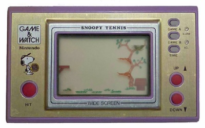 Snoopy Tennis: Wide Screen Series - Game & Watch