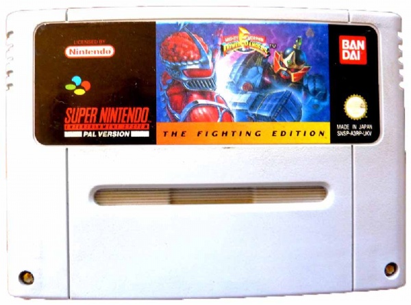 cartucho de snes kit 2 power rangers