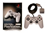 PS1 Official Dual Analog Controller (SCPH-1180) (Grey) (Boxed)