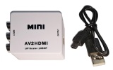 AV / RCA to HDMI TV Upscaler Converter