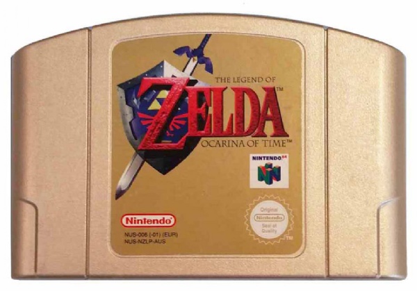 Legend of Zelda Ocarina of Time Gold Collectors Edition Original Nintendo 64