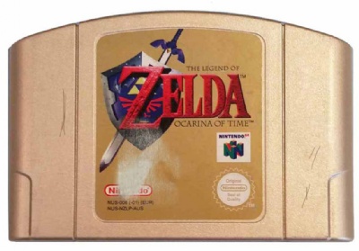 Legend of Zelda Ocarina of Time Gold Nintendo 64 N64 Game For Sale