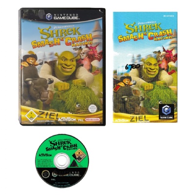 Shrek Smash n' Crash Racing (Nintendo GameCube GC) Booklet / Manual Only