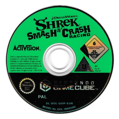 Shrek Smash n' Crash Racing (Nintendo GameCube GC) Booklet