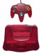 N64 Console + 1 Controller (Watermelon Red) - N64