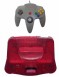 N64 Console + 1 Controller (Watermelon Red) - N64