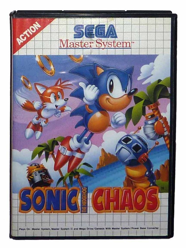Master System SONIC THE HEDGEHOG CHAOS Boxed&Manual PAL REGION FREE Works  in US