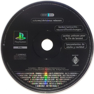 PS1 Demo Disc: Autumn / Christmas Releases - Playstation