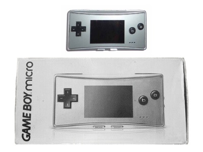 Game Boy Micro Console (Silver) (Boxed) - Game Boy Advance