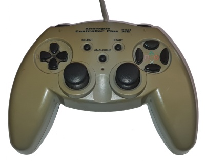 PS1 Controller: Analogue Controller Plus Dual Jolt - Playstation