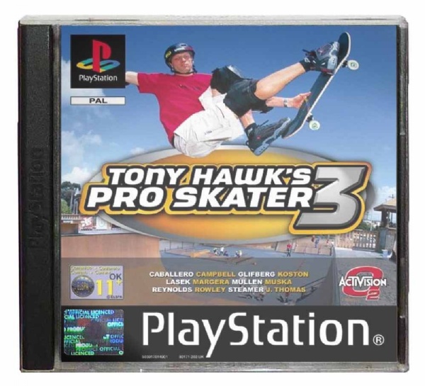 Tony Hawk's Pro Skater 3 (Sony PlayStation 1, 2001) for sale