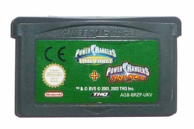 2 Games in 1: Power Rangers: Time Force + Power Rangers: Ninja Storm - Game Boy Advance