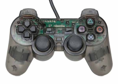 PS2 Official DualShock 2 Controller (Transparent Black) - Playstation 2